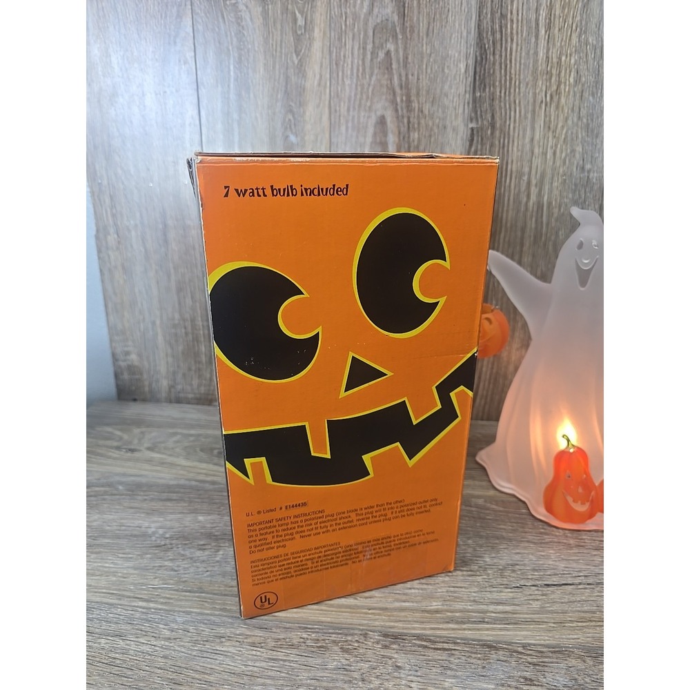 2002 JC Penney‎ Home Collection Acrylic Ghost Light W/Pumpkins Halloween - Picture 5 of 10